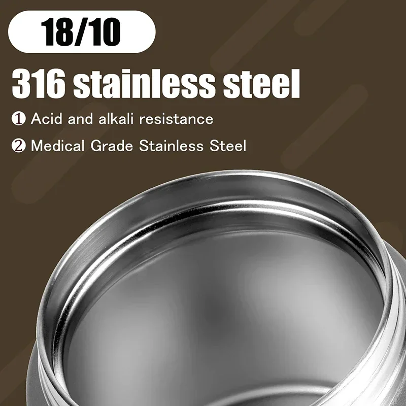 Stainless Steel Insulated Food Jar with Spoon for Kids Lunch