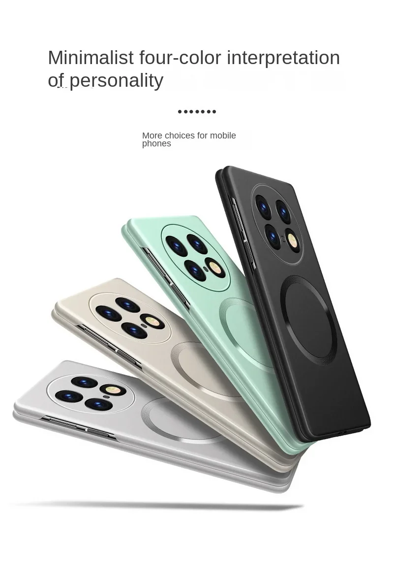 Magnetic Slim Bezel Phone Case with Ultra-Thin Hard Camera Protection