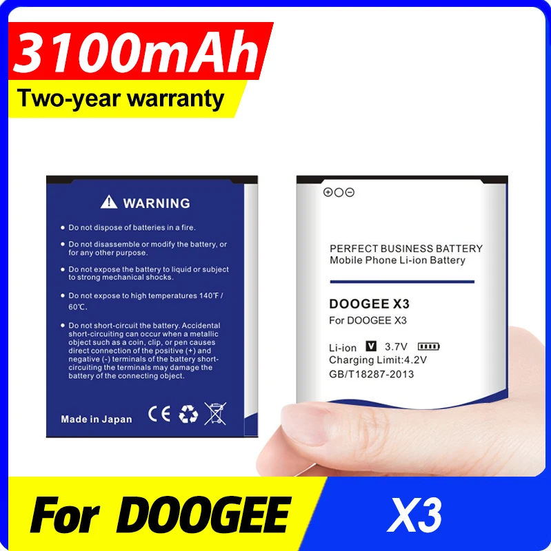 

Литий-ионный аккумулятор 3100 мАч для смартфона Doogee X3