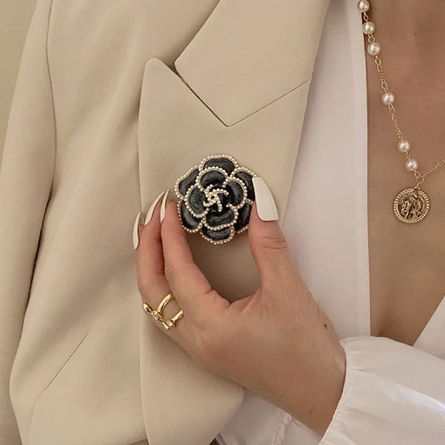 CHANEL Brown Fashion Brooches & Pins for sale