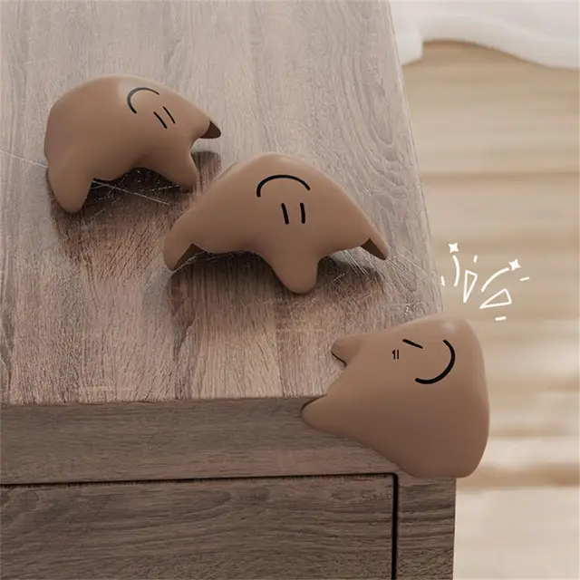 1~8PCS Cute Cartoon Baby Safety Silicone Protector Table Furniture Kids Desk Corner Edge Protection Cover Children Anticollision 6