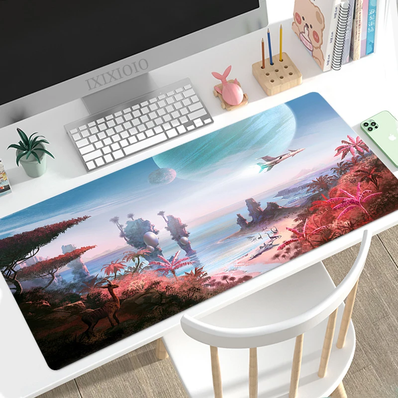 No Man'S Sky Mouse Pad Gaming Xl Home Large Hd Mousepad Xxl Tastiera Meccanica Pad Tappeto Ufficio Tappetini Per Mouse Morbidi Antiscivolo