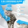 Pet Grooming Cleaning Gloves Dog Cat Bathing Shampoo Glove Scrubber Magic Dishwashing Cleanner Sponge Silicon Hair Removal Glove 3