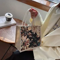 Portable Hand Bag Linen Bag Women 4