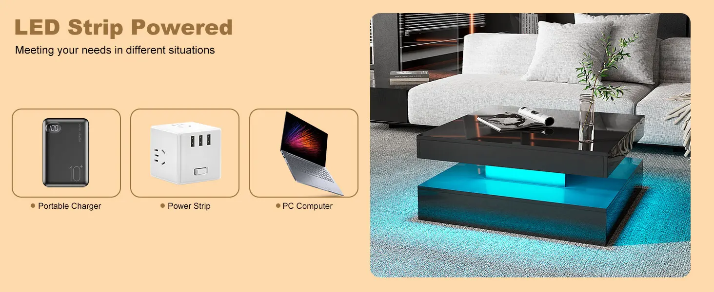 square black coffee table