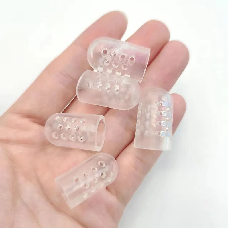 Tapas de silicona elásticas para dedos de los pies para mujer, Protector de tubo pequeño de Gel, antifricción, transpirable, cuidado de los pies, 40 piezas a 2 piezas