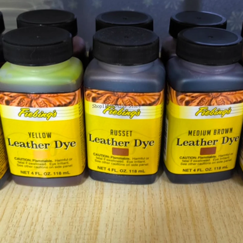 118ml 가죽색상 수성 염료 (표면 염색용 가죽/알코올 색소) DIY 가죽 수공예품 제작 염료 페인트