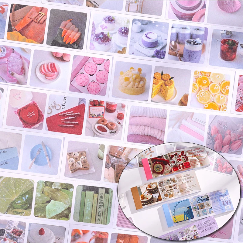 

Scrapbook Sticker Book Color Scrapbooking Stickers Aesthetic Stickers for Card Making Water Bottles Laptop Album Gift Decoration