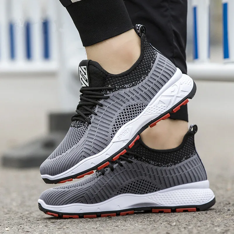 

2024 Male Vulacnized Shoes Casual Sneakers Fashion Light Breathable Sports Black Tennis Shoes Running Shoes for Man Trainer