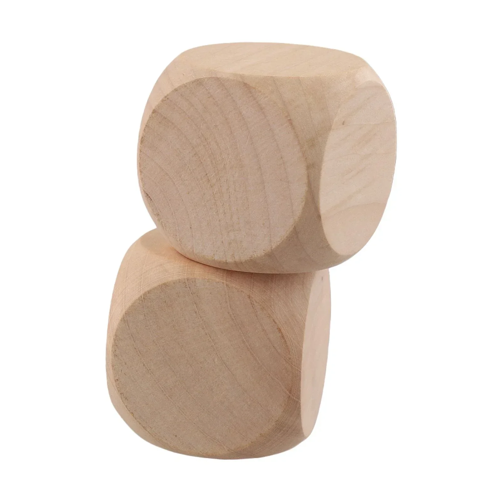 10pcs 40mm/50mm/60mm Wooden Dice Blank Wooden Dice Unfinished Wood Cubes Square Blocks DIY Craft Printing Entertainment