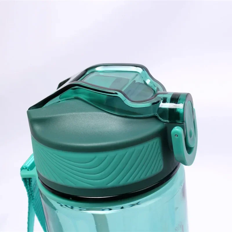 Sports Water Bottle 800ml with Straw for Camping Hiking