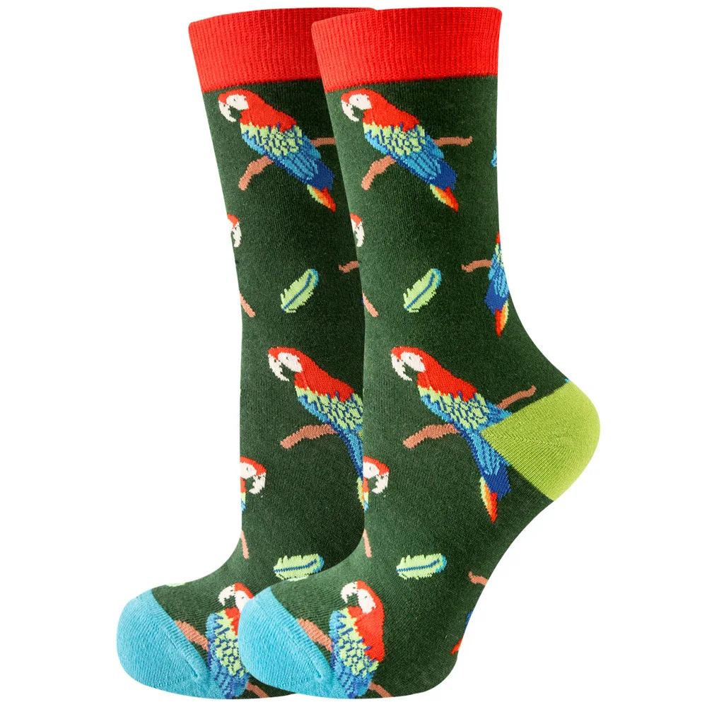 High-Quality Kawaii Cartoon Animal & Fruit Trendy Women's Socks - Harajuku Happy Collection