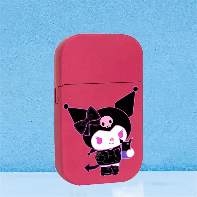 Sanrio family kawaii Hello Kitty cute Kulomi gas lighter cartoon  Cinnamoroll creative pink flame ins high value for boyfriend