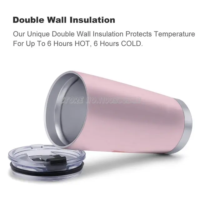 Eper Tej Rajzfilm Kawaii Utazási Bögre Jég Csésze 304 Rozsdamentes Acél Vákuum Szigetelt Autó Kávé Koreai Őszibarack Mil - Image 4