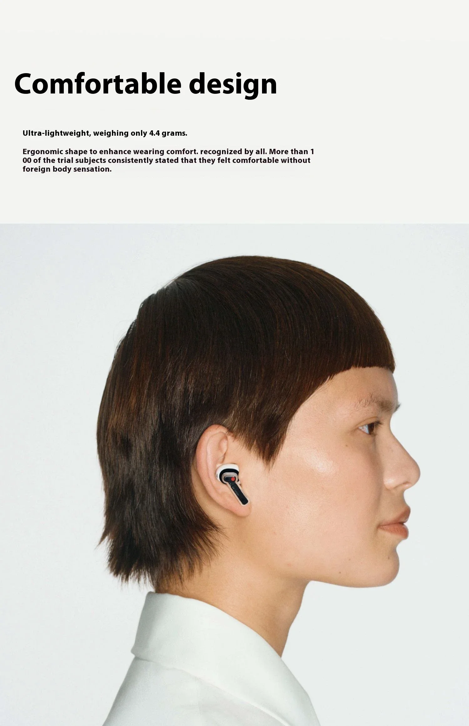 Description Picture 5 of itemNothing Ear Stick2 True Wireless Earphone Long Battery Life HiFi Sport Waterproof Lightweight Bluetooth Earbuds Headphone Gifts