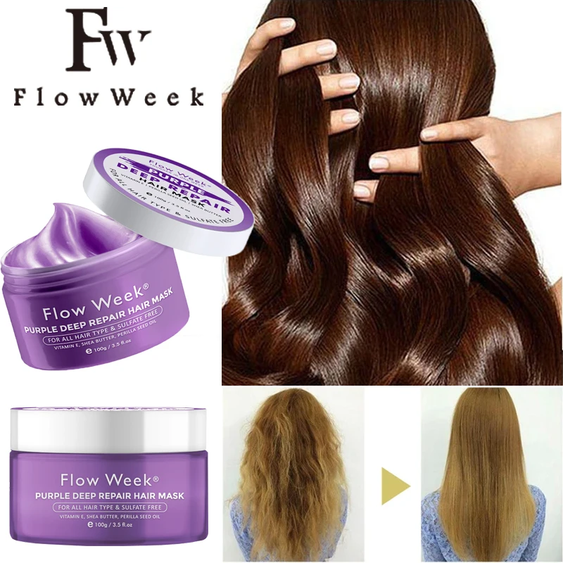 Flow Week Magical Hair Mask Deep Conditioning Hair Maskes for Dry Damaged Hair Repairs Straight Hair Treatment Hair Care