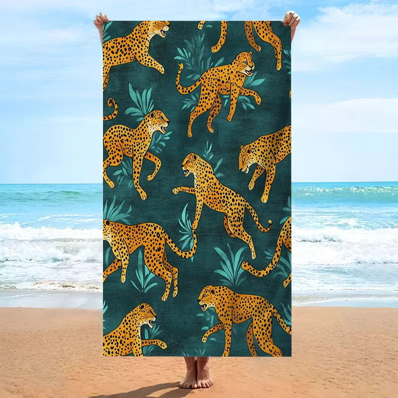 Serviettes de plage à motifs imprimés douces pour la piscine_voghion.com
