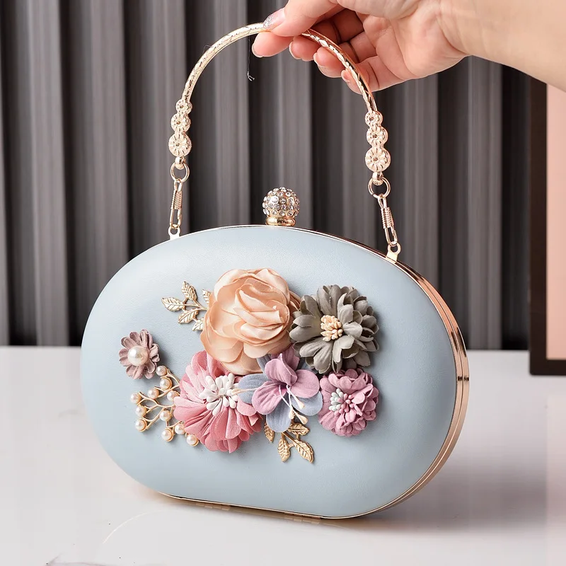 2025 Fashion Designer Three-dimensional Flower Party Clutch Bag