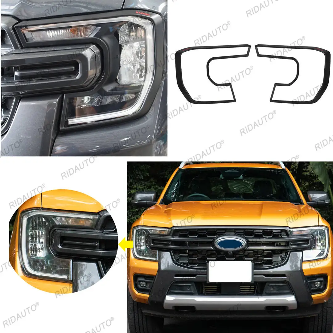 LED Scheinwerfer Scheinwerfer Kopf Lampe Licht Abdeckung Aufkleber  Protector Schutz Für FORD RANGER 2022 2023 T9 WILDTRAK SPORT XLT