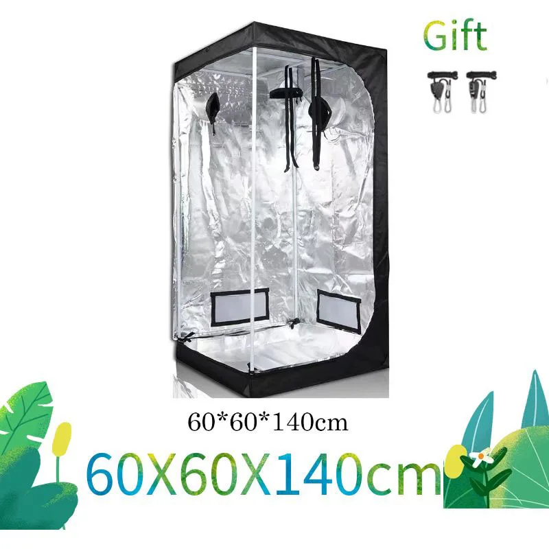 

60X60X140Cm 600D High Quality Plant Grow Box Tent Growing Tent Growbox Dark Room For LED Grow Light Green House Plants Flower