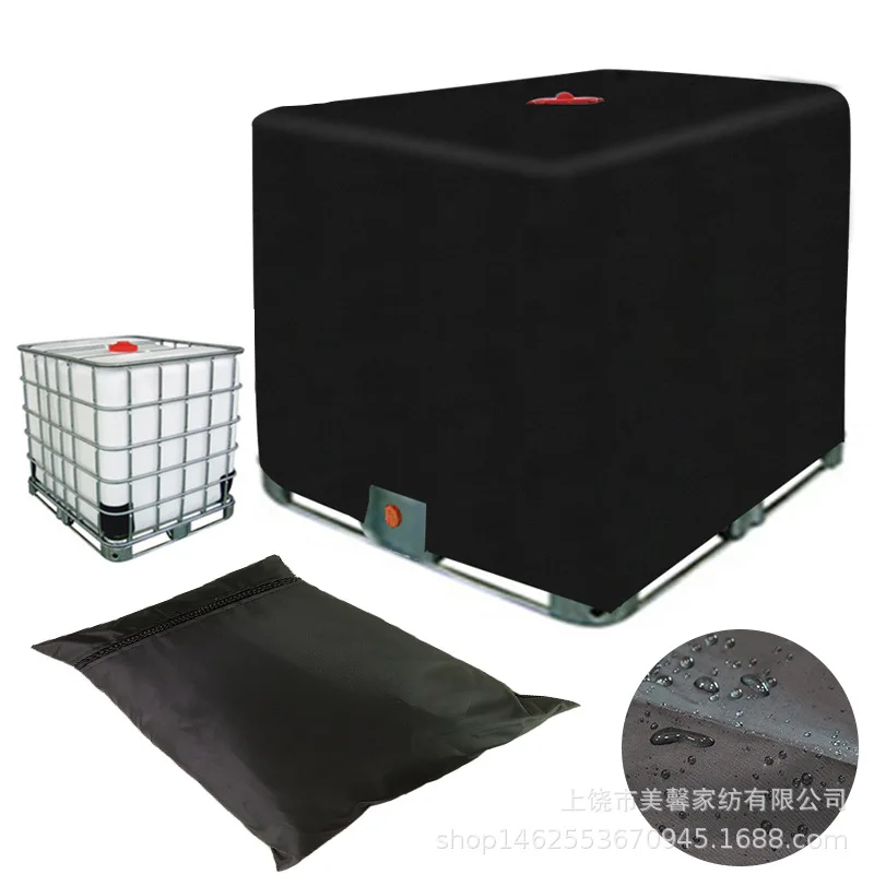 Outdoor bucket cover the IBC tons of black 1000 l barrels to cover 210 d waterproof and dustproof heat insulation water tank factory price swimming pool heaters electric water pump heat