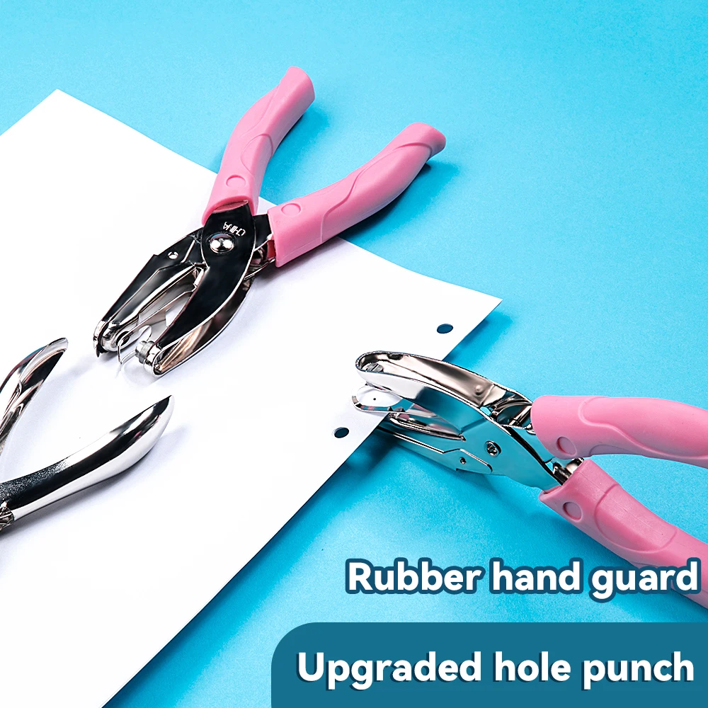 Cute Single Hole Puncher Scrapbooking Paper Punches 1.5/3/6mm Circle Hole Punch DIY Craft Cutter Paper Office School Supplies - 4