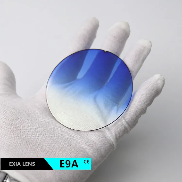 EXIA E9A 선글라스 렌즈 그라데이션 블루 컬러, SHMC AR 그린 베이..