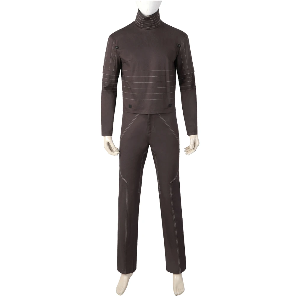 

Carnival Halloween Clothes Wars Hero Din Djarin Cosplay Costume Flight Suit Adult Men Long Sleeves Shirt