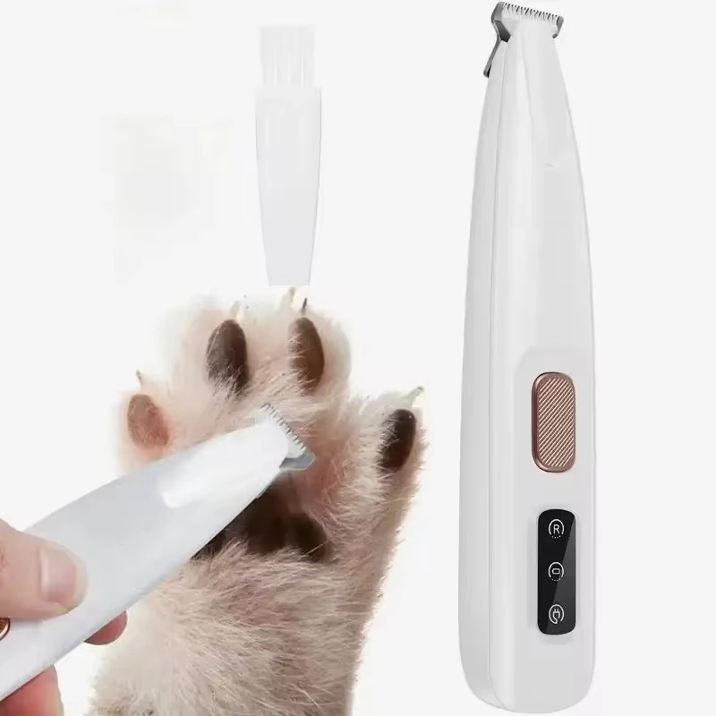 Hair Trimmer Pet Clipper Dog Hair Trimmer Pet Hair Trimmer Dog Clipper New Dog Paw Trimmer with LED Light Waterproof 18mm Widen Blade