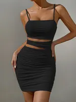 Women Sexy Spaghetti Strap Bodycon Mini Dress White Backless Party Evening Outfit Nightclub Vestidos - Image 4