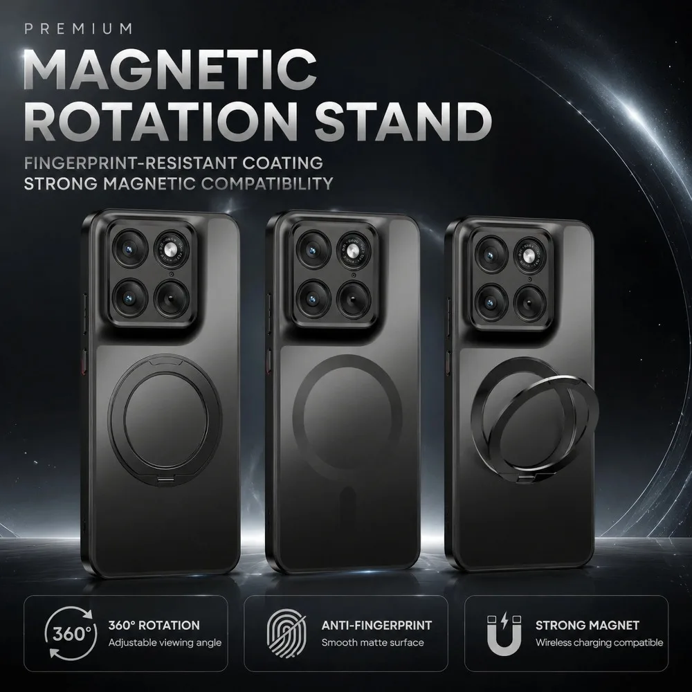 Rotatable Magnetic Ice Mist Case with 360° Protection and MagSafe Compatibility