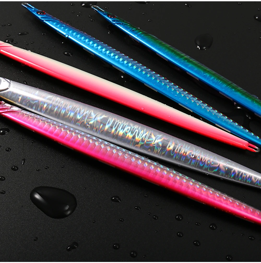 JIGGING PRO Long Blade 40g 60g 80g 100g Jigging-Köder, Weitwurf-Metall-Jig, Angelköder für Küsten- und Bootsangeln, Salzwasser-Angelköder – Detail 12
