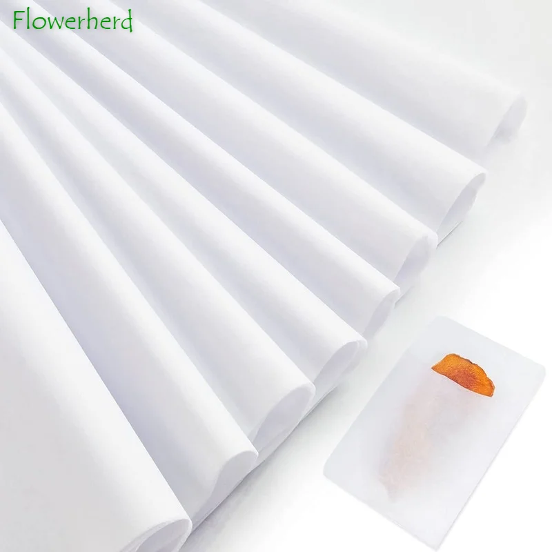50 Feuilles De Papier Tissu Blanc Sans Acide – Format 50 X 75 Cm, Pour Emballage Cadeau, Art Et Artisanat