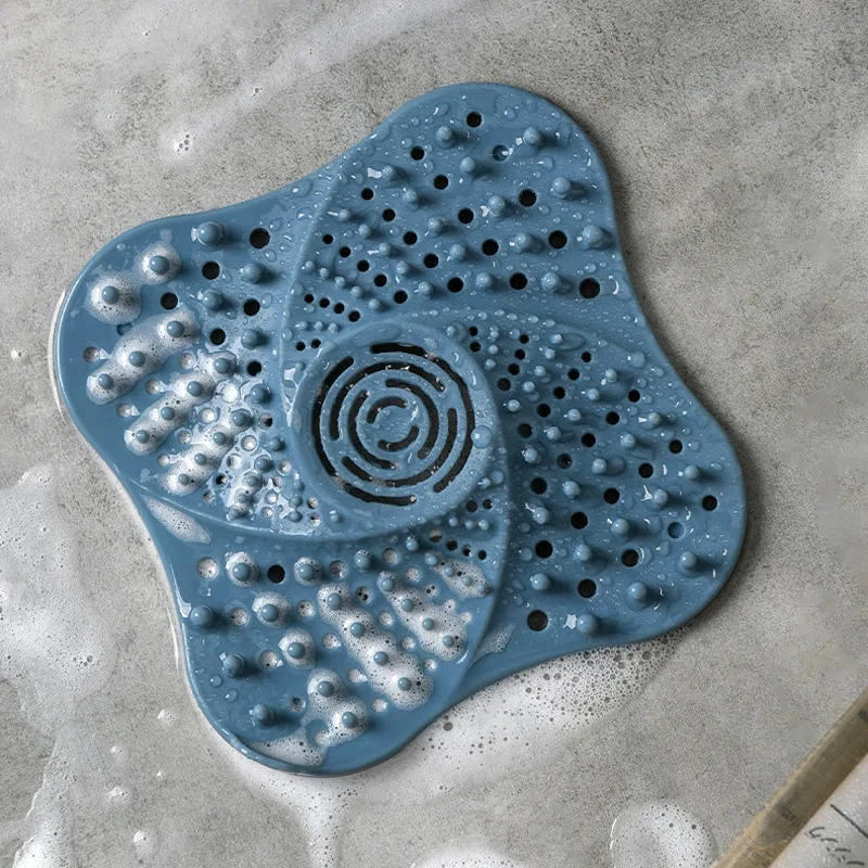 Anti-blocking Hair Catcher Hair Stopper Plug Trap Shower Floor Drain Covers Sink Strainer Filter Bathroom Kitchen Accessories sink filter,sink strainer,shower drain catcher,floor drain filter,hair drain catcher,hair drain filter,floor drain hair catcher,drain hair catcher,floor drain hair filter,silicone floor drain cover