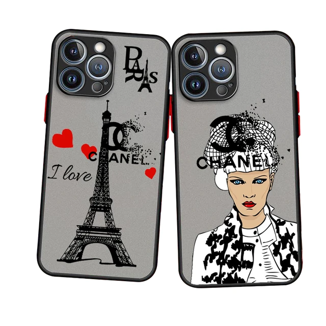 Coque de téléphone translucide conviviale rée Fashion CC Channnel, coque  pour iPhone 15 14 13 12 Mini 11 XS Pro Max X Poly 8 7 6 Plus - AliExpress