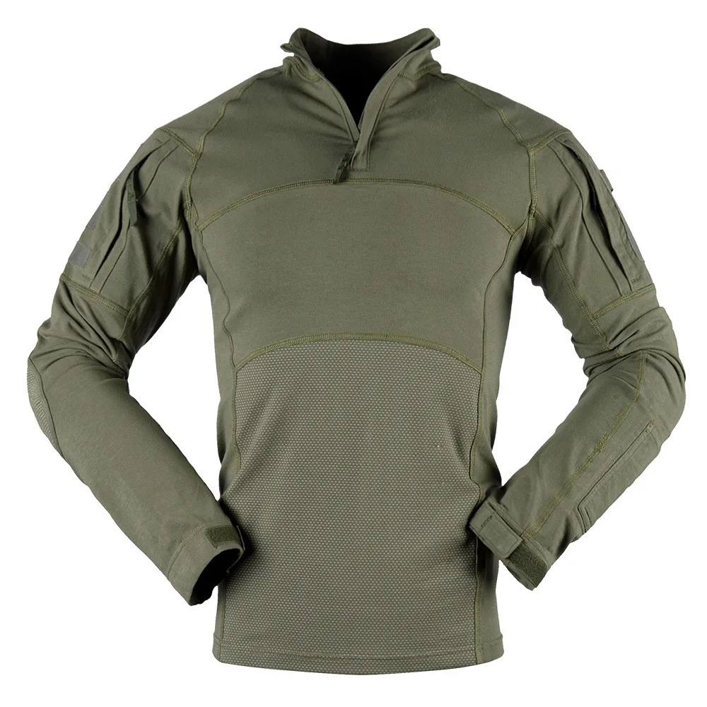 Tactical Cotton Shirt - Multicam Camo Military Combat Tee | Lightweight Moisture Wicking