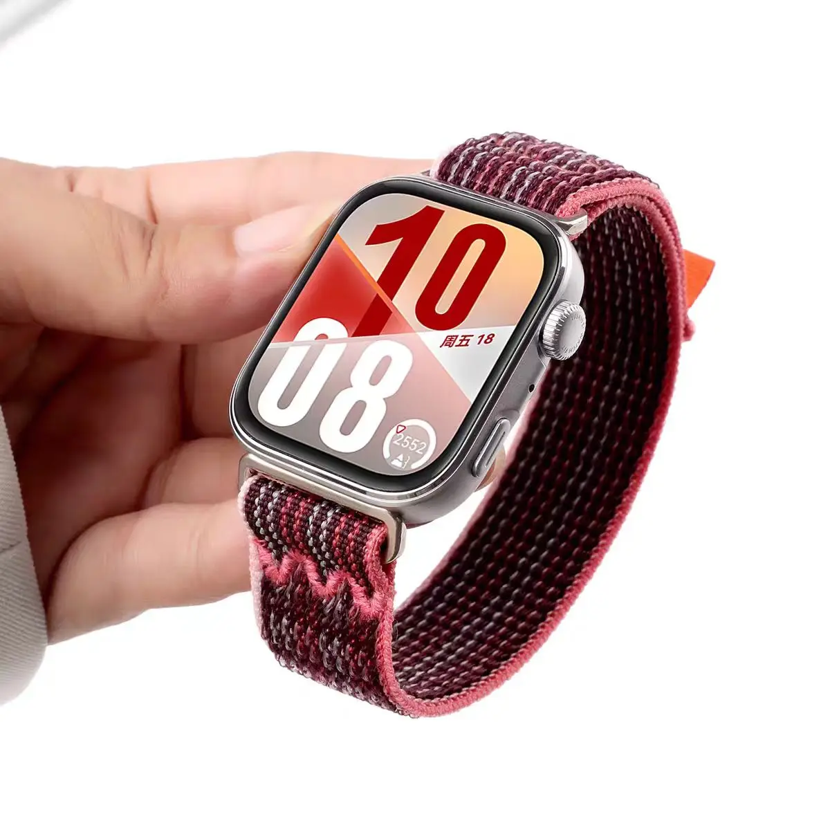 Nylon Woven Sports Smartwatch Strap - Durable Wristband Bracelet