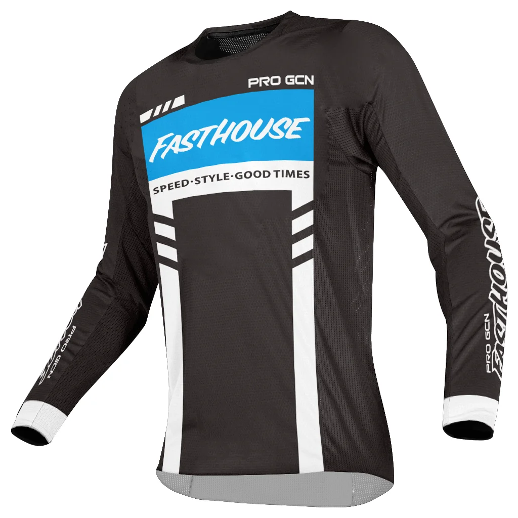 thumbnail image 1 of Nuevas camisetas de descenso del equipo FASTHOUSE 2023, ropa de motocross, camisetas de ciclismo para hombres, camisetas de carreras todoterreno DH, camisetas de bicicleta con locomotora, 1 of 4