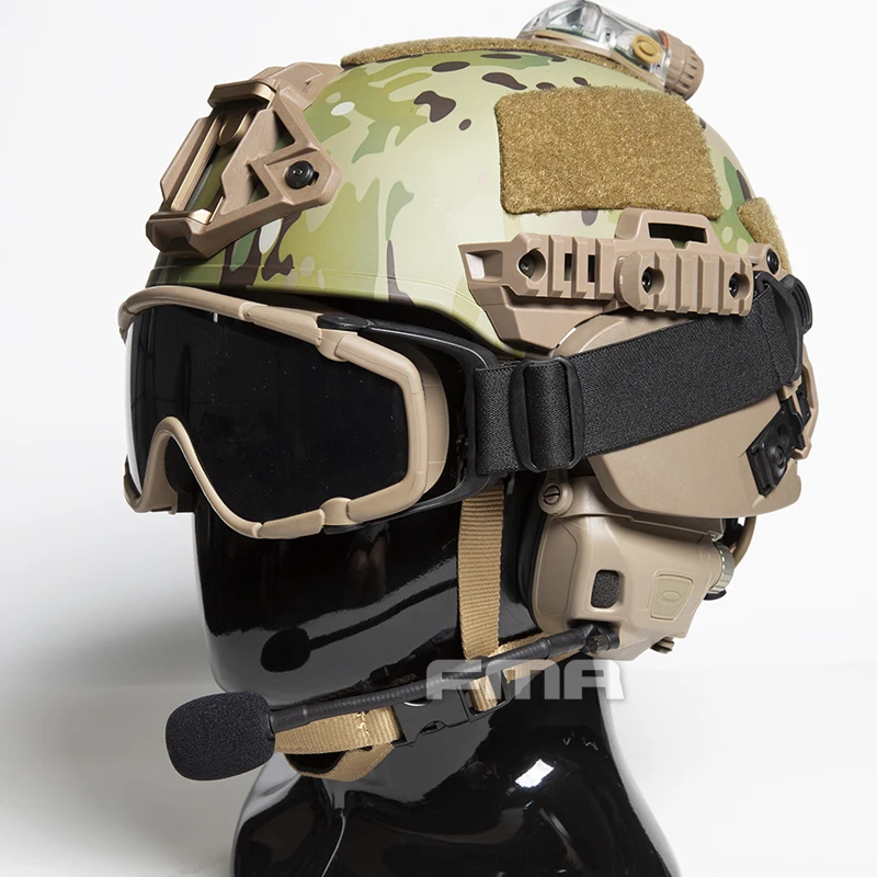 FMA Taktische verstellbare Helmschienenmontage-Brille SI-Ballistische Schutzbrille Schutzbrille für Helm Paintball Airsoft – Detail 11