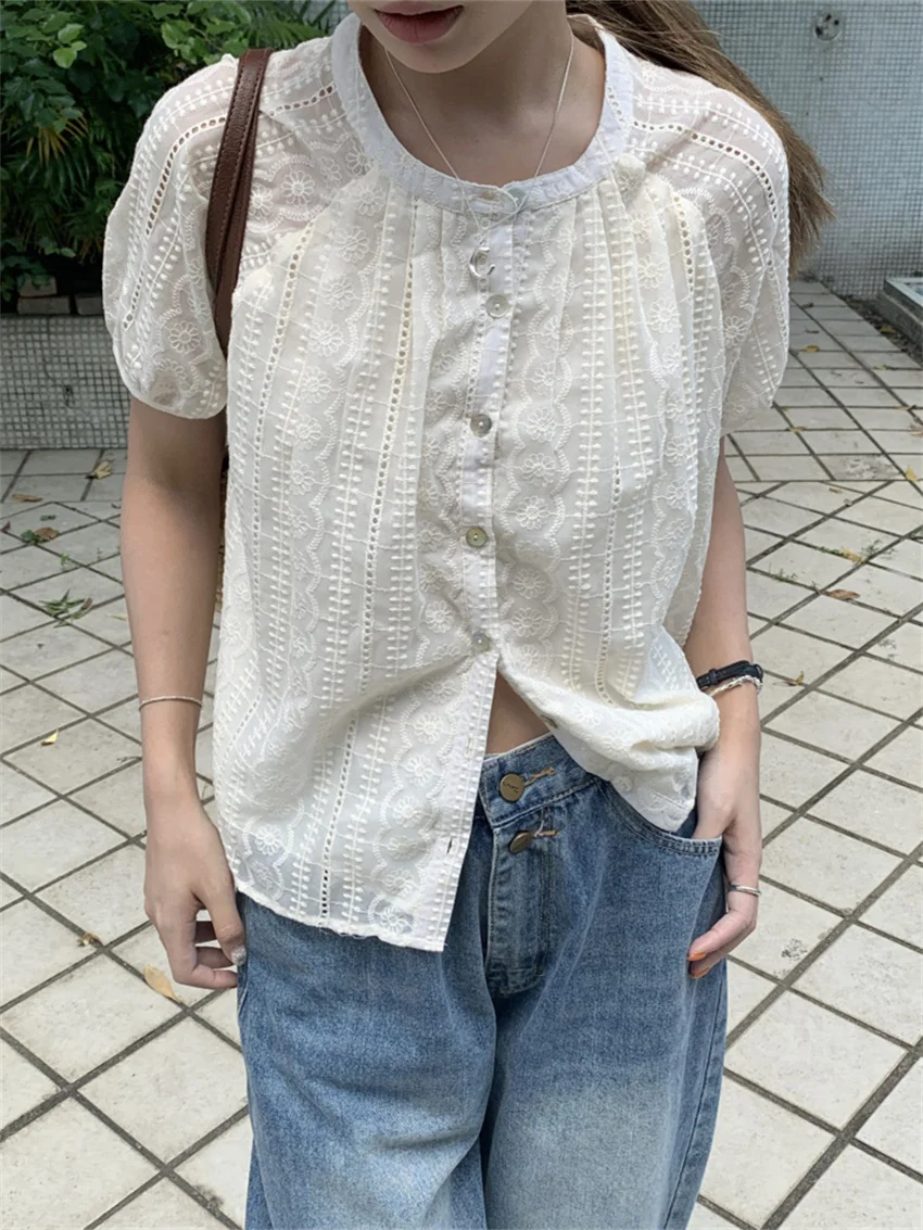 

Элегантные рубашки PLAMTEE, женские шикарные стильные офисные дамские милые облегающие офисные Блузы с коротким рукавом, универсальные повседневные рубашки, 2023