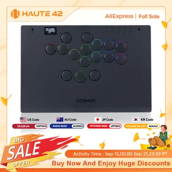 Haute42 Aluminium Alloy Hitbox Leverless Controller Stickless Arcade Stick For PC/ Ps4 / ps5/Steam Hitbox Fighting Controller 1