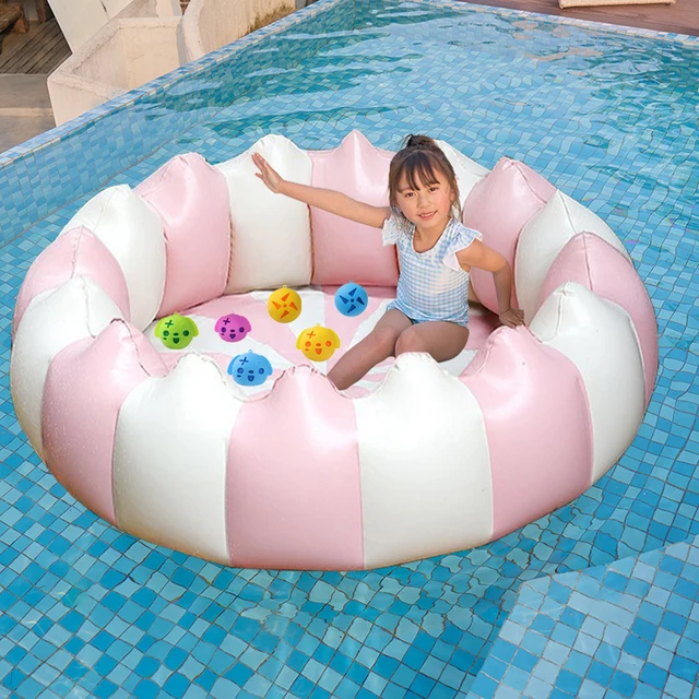 Baby PVC Inflatable Swimming Pool Portable Toy Toddler Blow Up Round Padding Pool Kid Fun Outdoor Play Sand/Water Fishing Toys