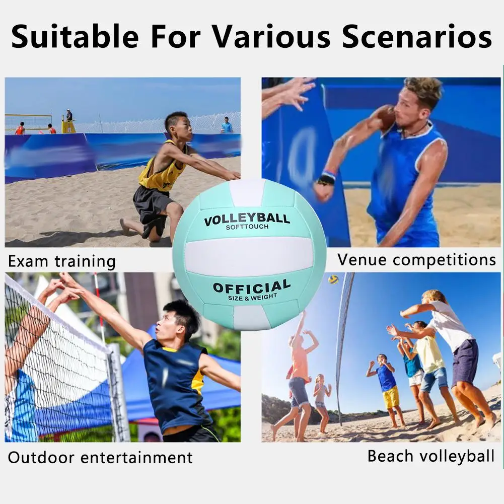 Volleyball Training Soft Volleyball Indoor Beach Game Training Ball,No. 5 Ball Accessory