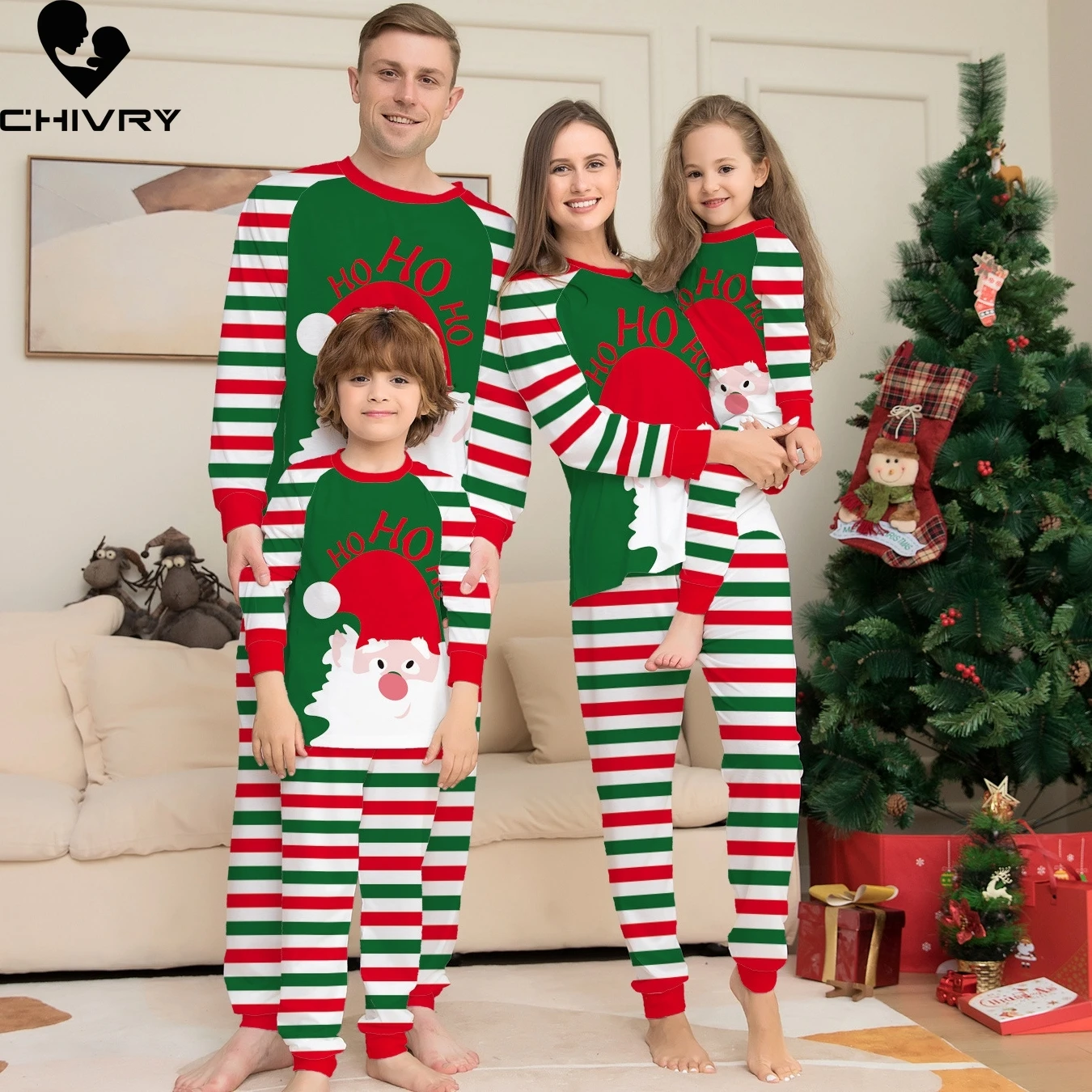 Christmas Pyjamas Family Matching Outfits Father Mother & Kids Baby