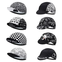 Classic Retro Black White Men's Cycling Caps Breathable Quick Dry MTB Road Bicycle Hats 1