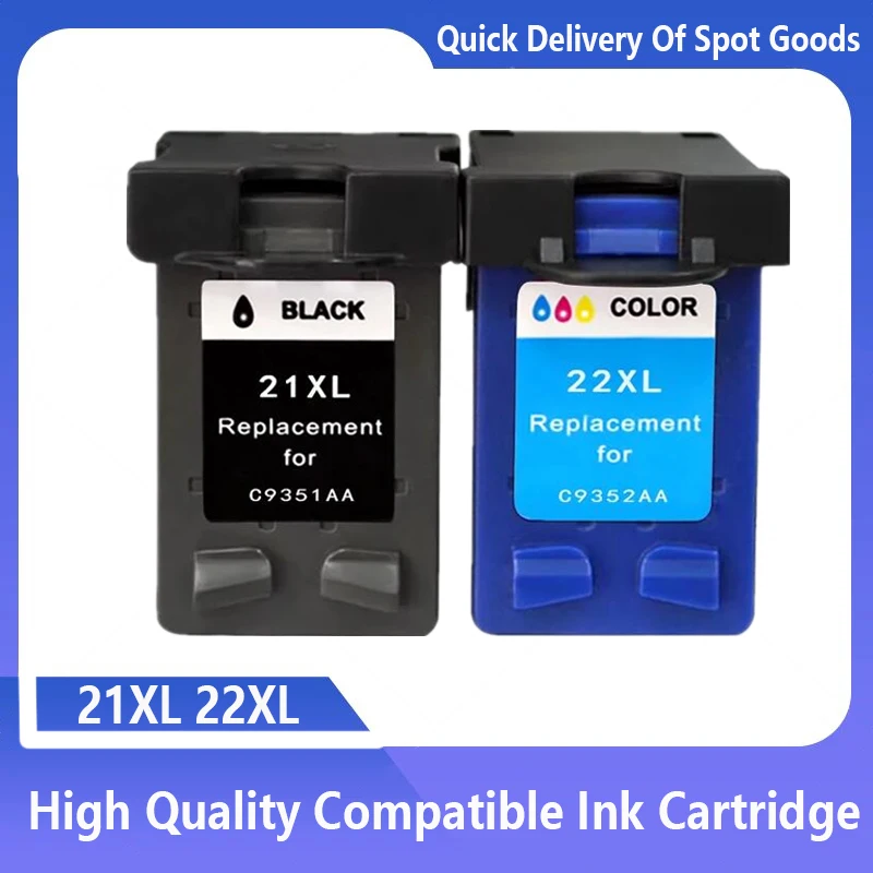 Cartuccia D'Inchiostro Compatibile Per Hp 21Xl 22Xl 21 22 Xl Sostituzione Per Stampante Hp21 Deskjet F2180 F2280 F4180 F2200 F380 380