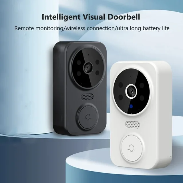 WiFi Wireless Visual Intercom Doorbell APP Remote Monitoring Smart Visual Doorbell Front Door Camera Indoor Outdoor Surveillance 5