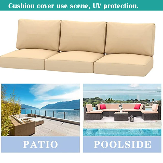 Outdoor Chair Cushions Seat Back  High Back Patio Cushions Clearance -  High Back - Aliexpress