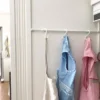 Telescopic Curtain Rod Rail Wardrobe Closet Clothes Towel Hanging Pole Bathroom Shower Clothes Hanger Towel Bar Saving Space 4