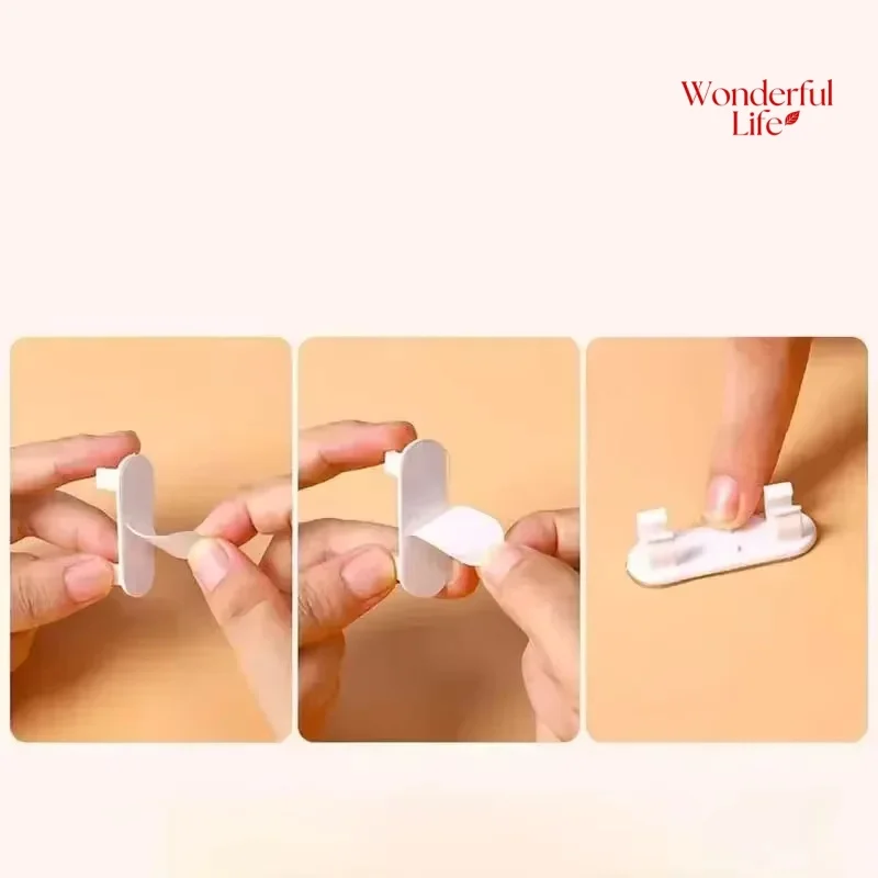 24Pcs 조정 가능한 케이블 관리 클립 접착식 스티커 와이어 클립 책상 벽 아래 TV PC 케이블용 코드 홀더 F1810-fro